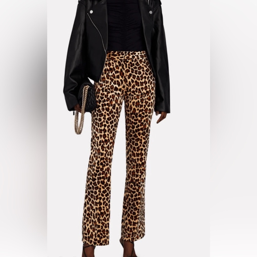 Frame Leopard Print Bootcut Trousers - image 3